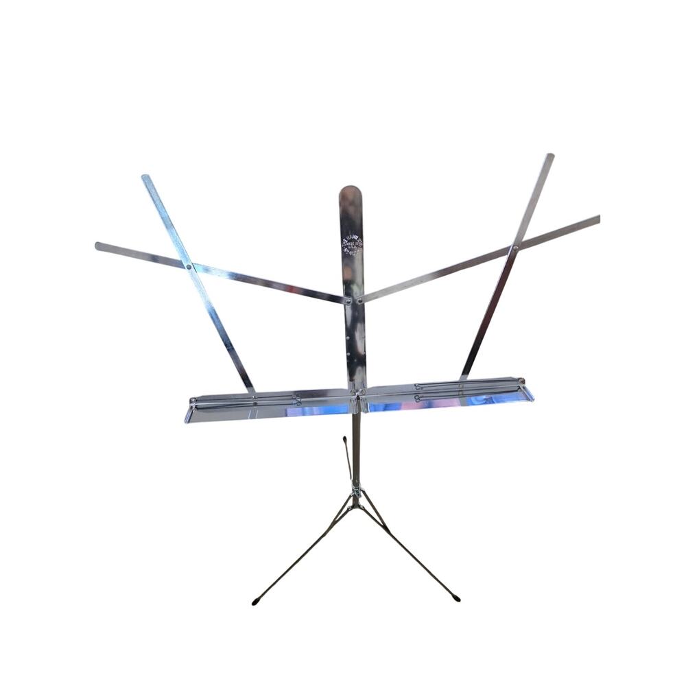 Hamilton Vintage Folding Music Stand Chrome Metal Band Sheet Holder Made USA